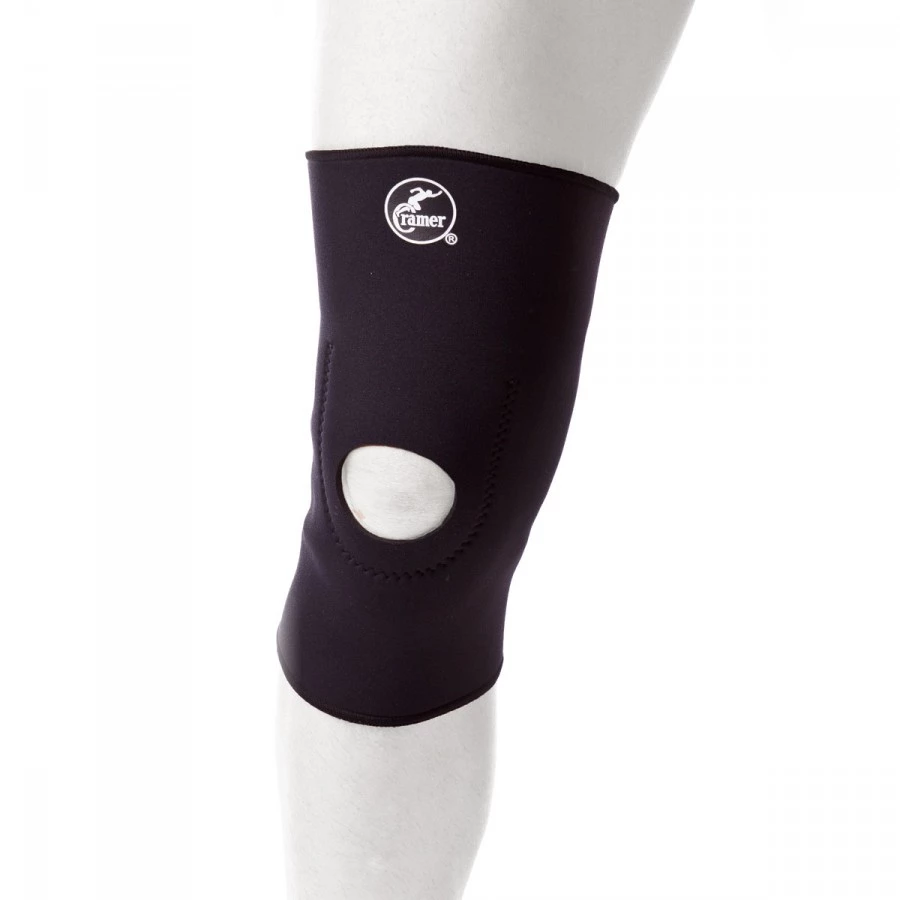 Rehab Medic - Ochraniacze na kolana Otwórz neopren, Unisex, Czarny paski na golenie, XL