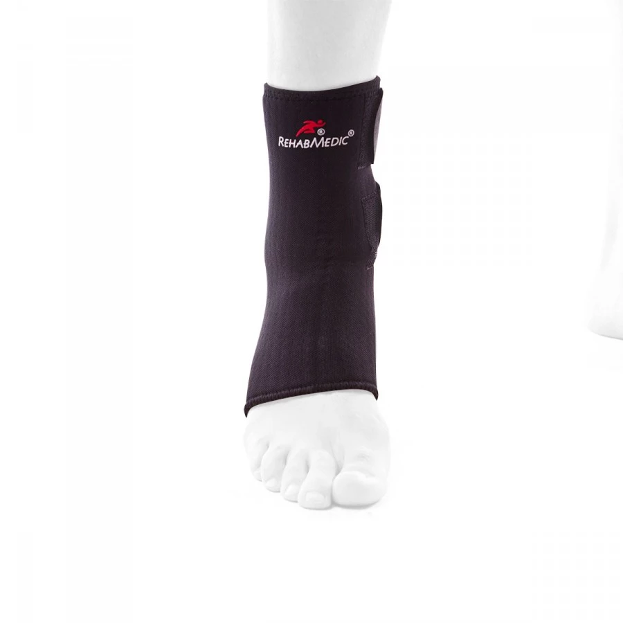 Rehab Medic - Wsparcie kostki Neoprenowa orteza kostki, Unisex, Czarny, S