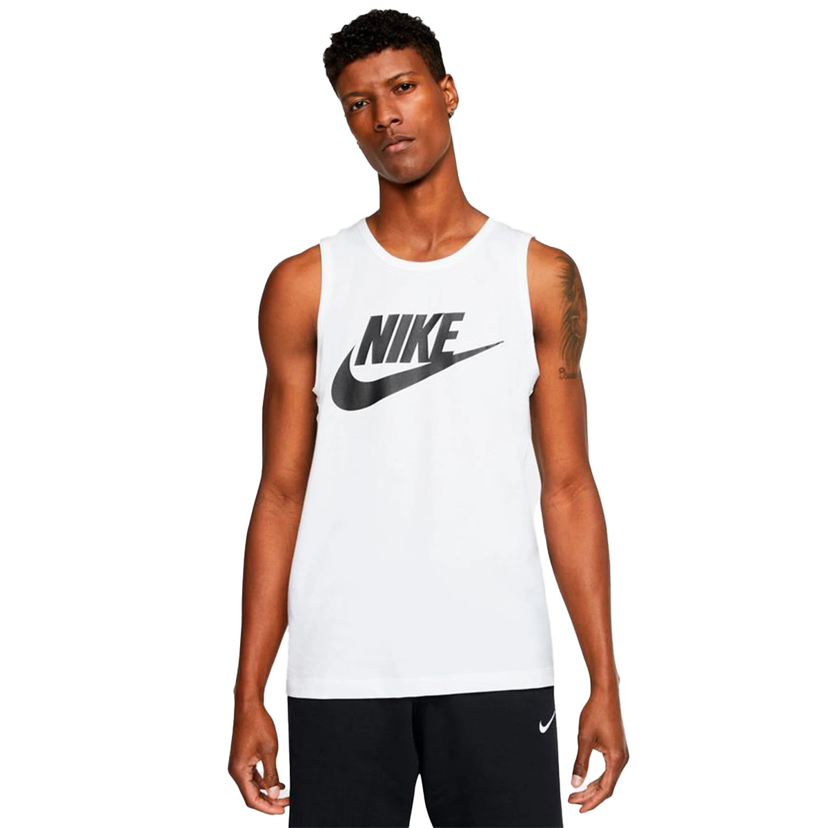 Nike - Top Odzież sportowa Tirantes, Hombre, Biało-Czarny, L