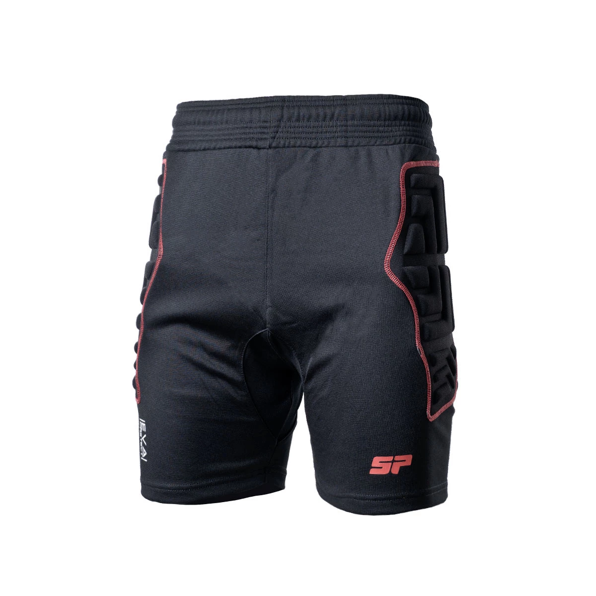 SP Fútbol - Spodenki Pantera, Hombre, Czarno-czerwony, XL
