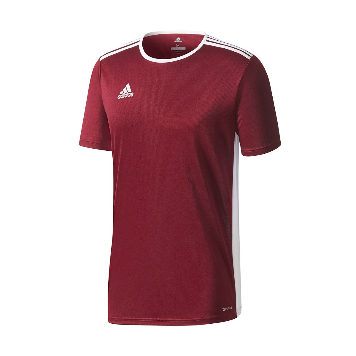 adidas - Koszulka Kids krótki rękaw Entrada 18, Unisex, Bordowy-Biały, 116 cm