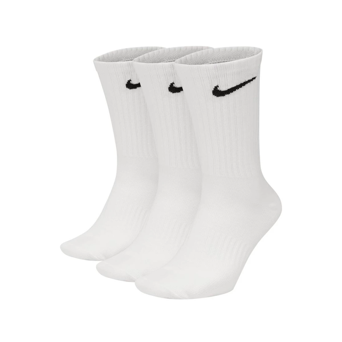 Nike - Skarpety Lekkość na co dzień (3 pary), Unisex, White, M [38 - 42]