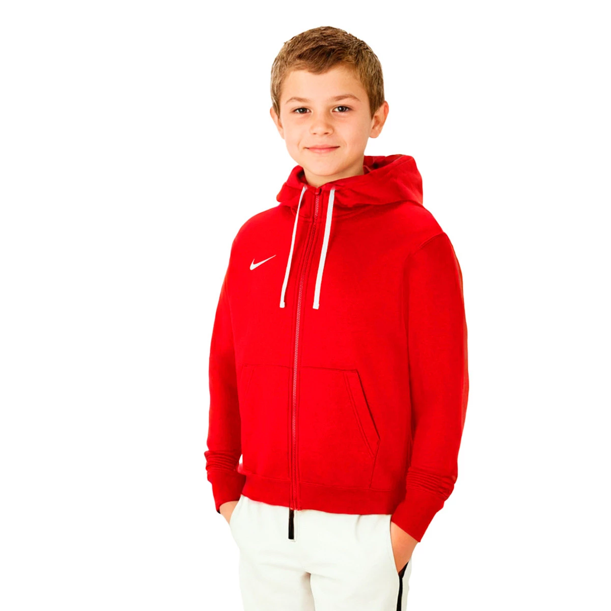Nike - Kurtka Bluza z kapturem dla Kids Team Klub 20, Unisex, University red-White, M