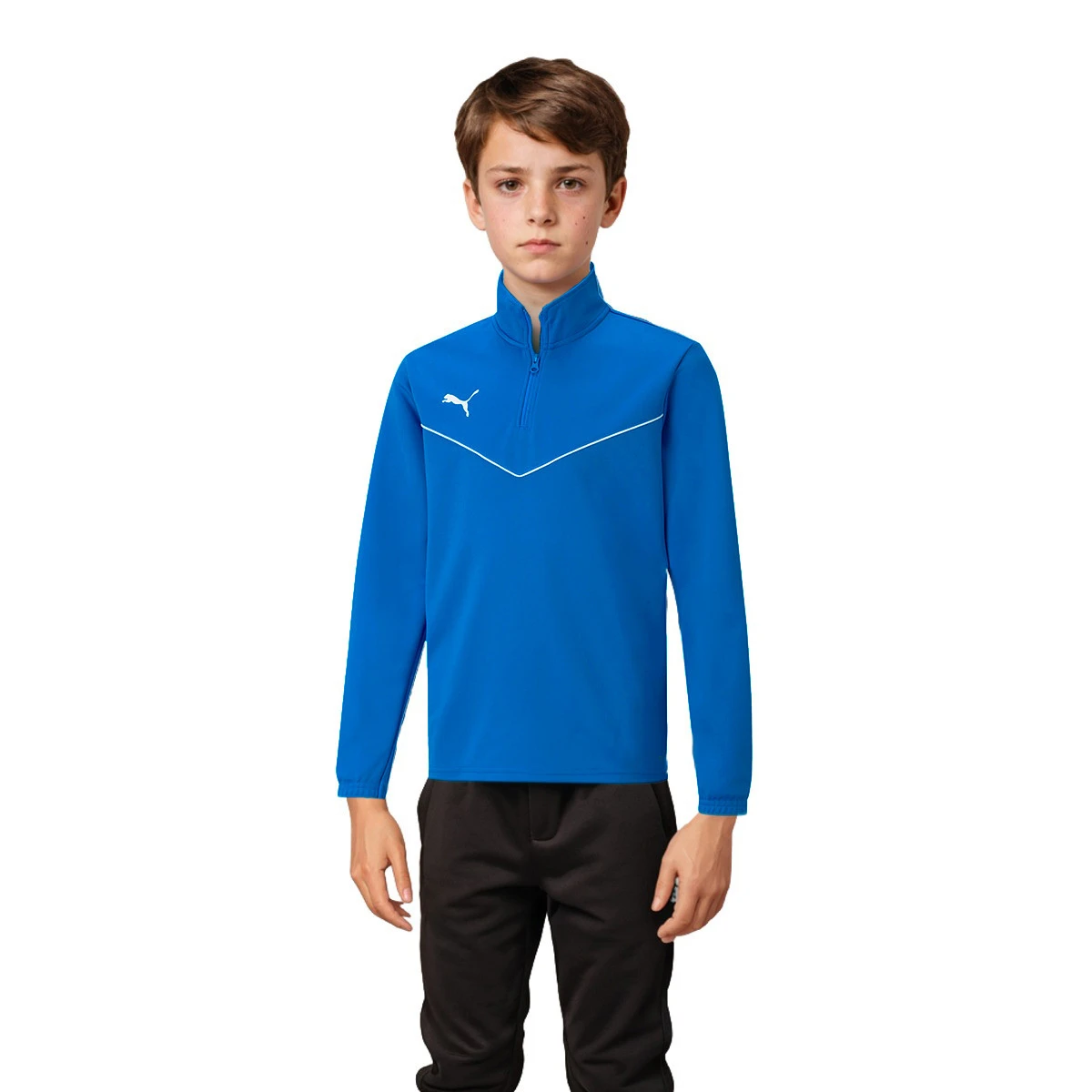 Puma - Bluza Drużyna Kids, Hombre, Elektryczna Niebieska Lemoniada, 128 cm