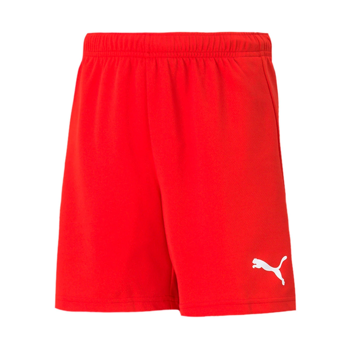 Puma - Spodenki teamRISE Niño, Unisex, Czerwono-Biały, 152 cm