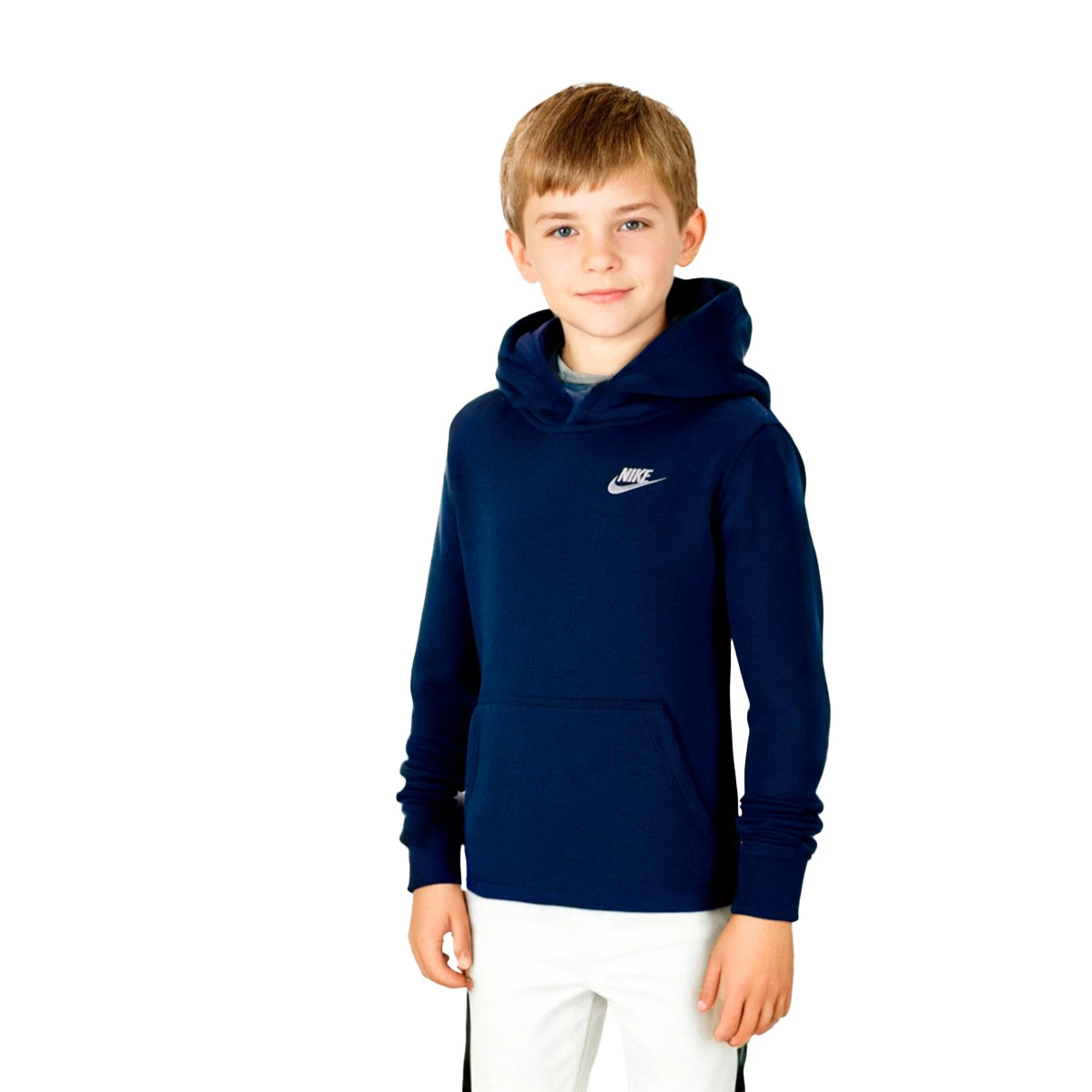 Nike - Bluza Kids Klub NSW, Unisex, Midnight Navy-White, S