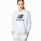 Bluza New Balance Damska bluza z kapturem oversize Essentials Stacked Logo