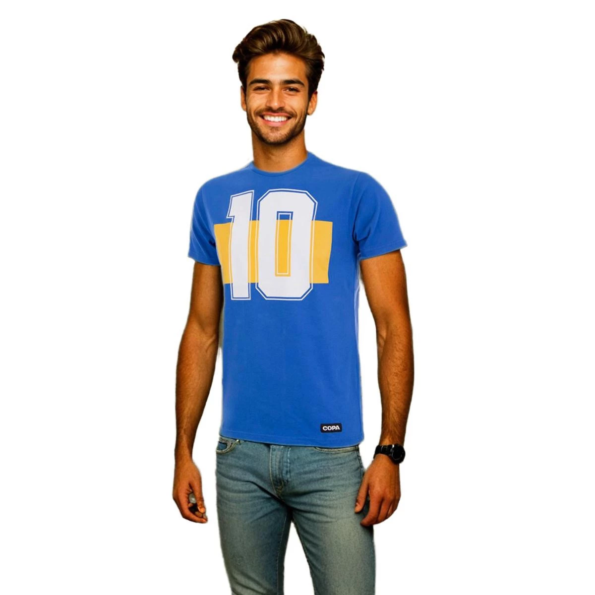 COPA - Koszulka CA Retro Boca Juniors, Unisex, Blue, L