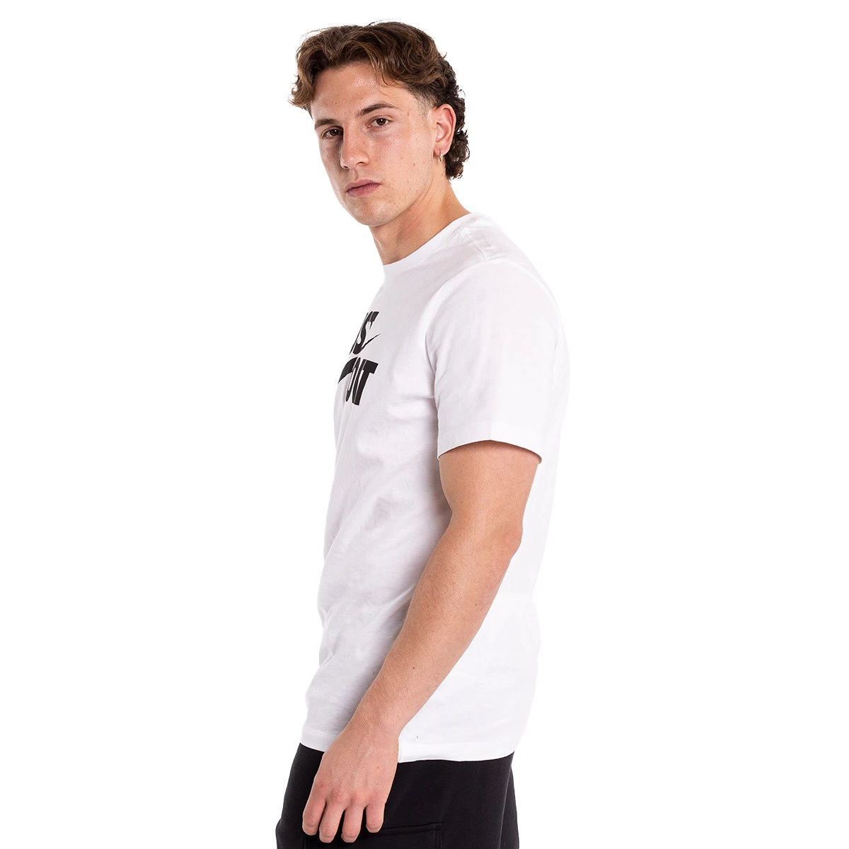 Nike - Koszulka Sportswear Just Do It Swoosh, Hombre, Biało-Czarny, L