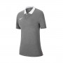 Kobiety Dri-Fit Park 20 s/s-Węgiel wrzosowy-Biały