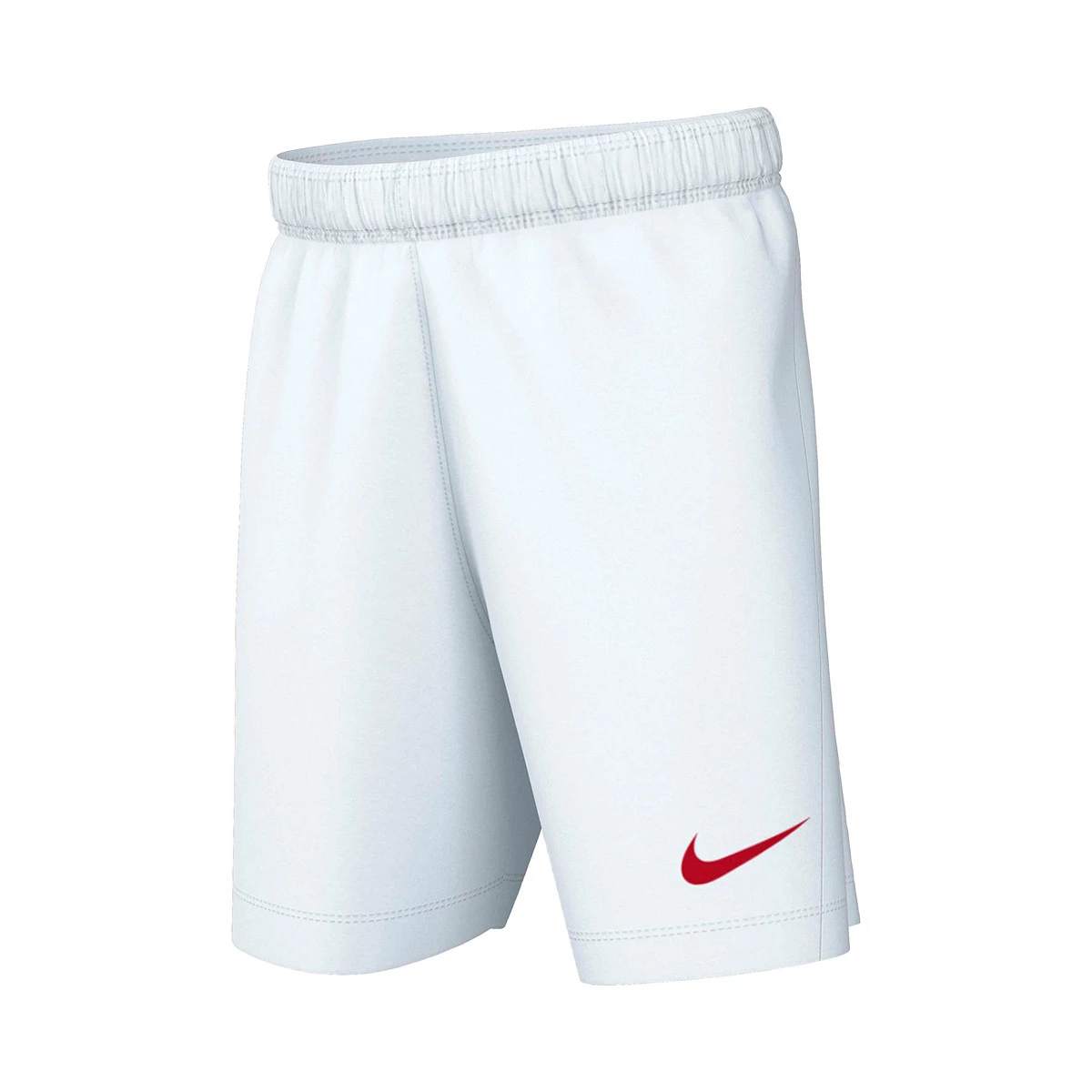 Nike - Spodenki Kids dzianina Park III, Unisex, Biały-Uniwersytet Czerwony, XS