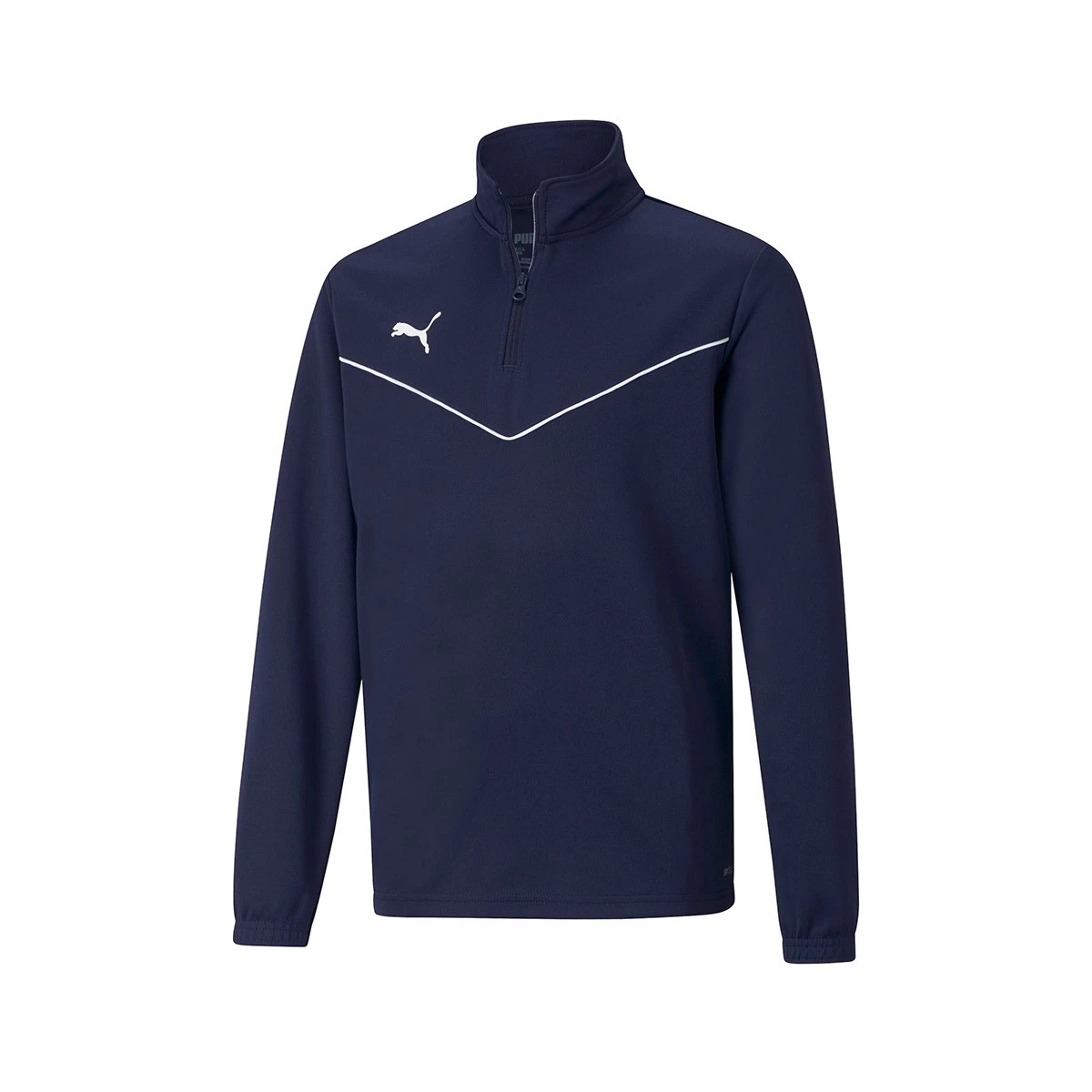 Puma - Bluza Drużyna Kids, Hombre, Peacoat-Biały, 116 cm
