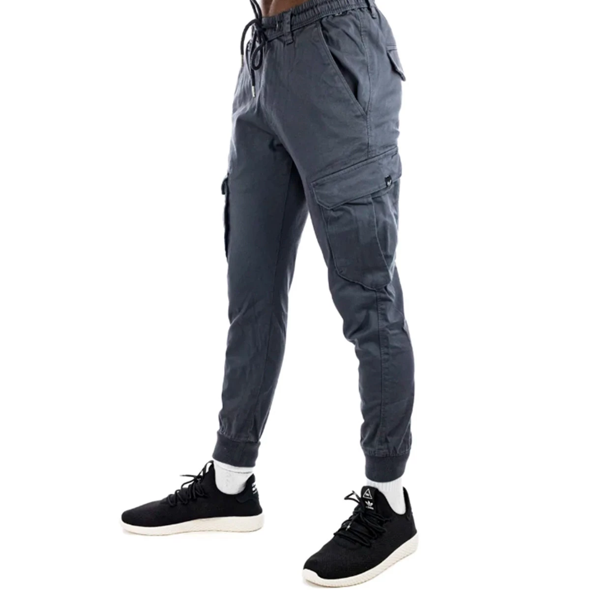 Reell - Długie spodnie Reflex Rib Cargo Dark Grey, Hombre, Ciemnoszary, L