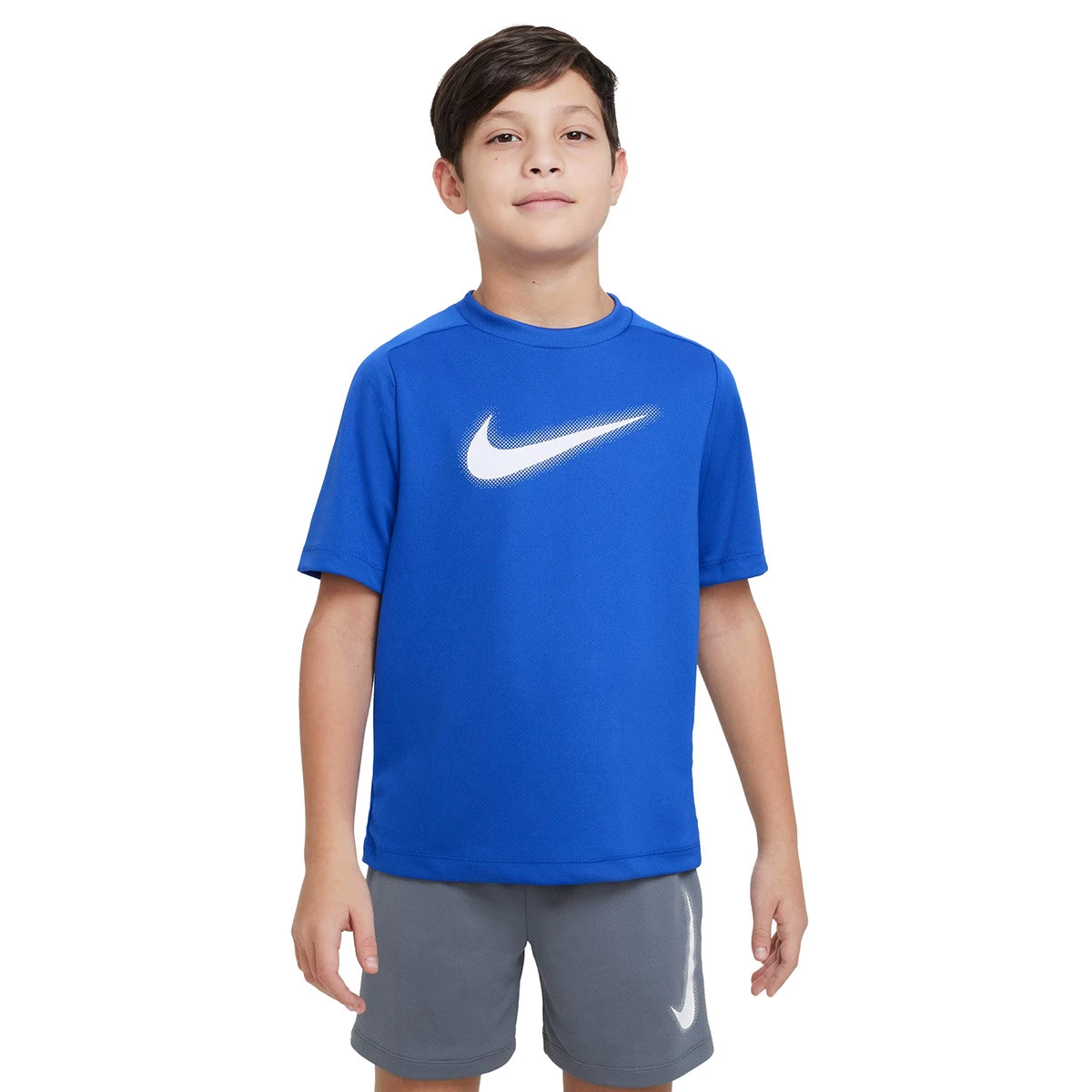 Nike - Koszulka Multi + Niño, Unisex, Gra Royal-White, S