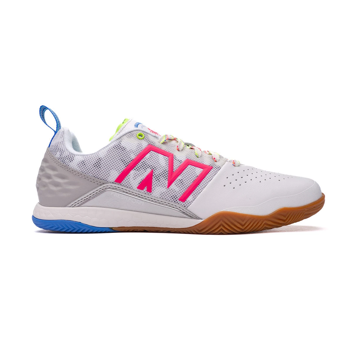 New Balance - Buty do futsalu Fresh Foam Audazo V6 Pro IN, Unisex, Biały, 8,5 USA