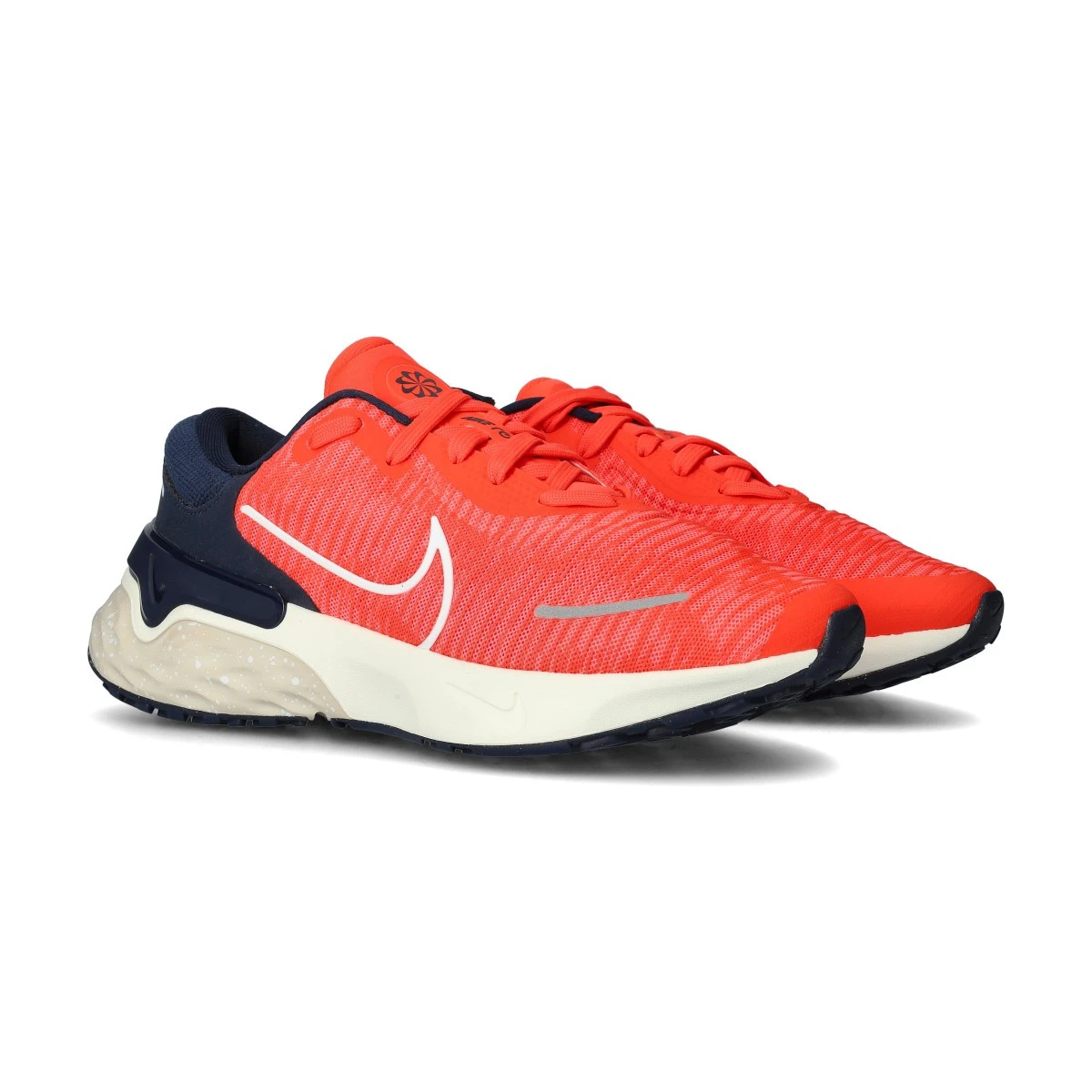 Nike - Buty do biegania Renew Run 4, Unisex, bright crimson-white-hot punch-obsidian, 9 USA