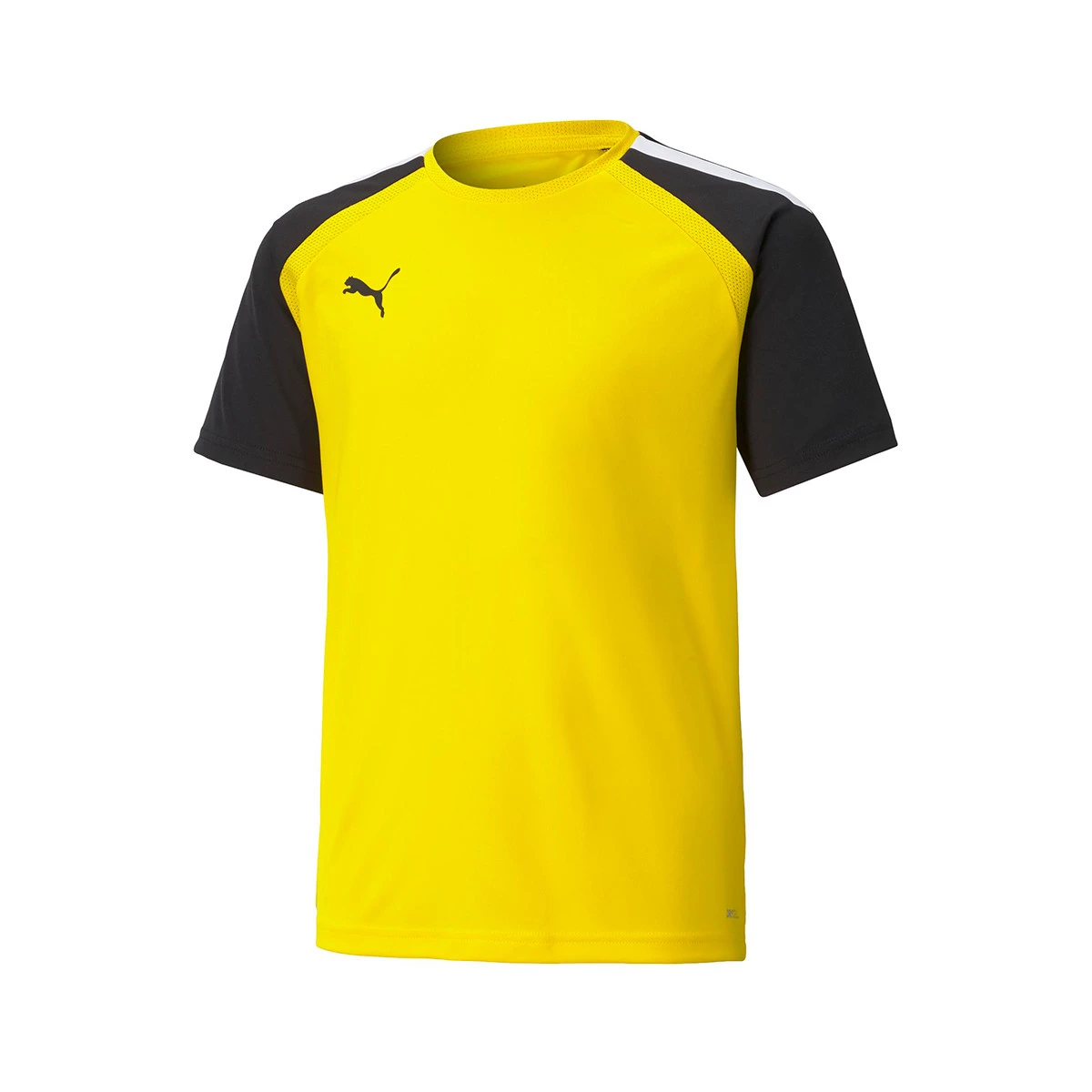 Puma - Koszulka teamPACER m/c Niño, Unisex, Cyber Żółto-Czarno-Biały, 140 cm