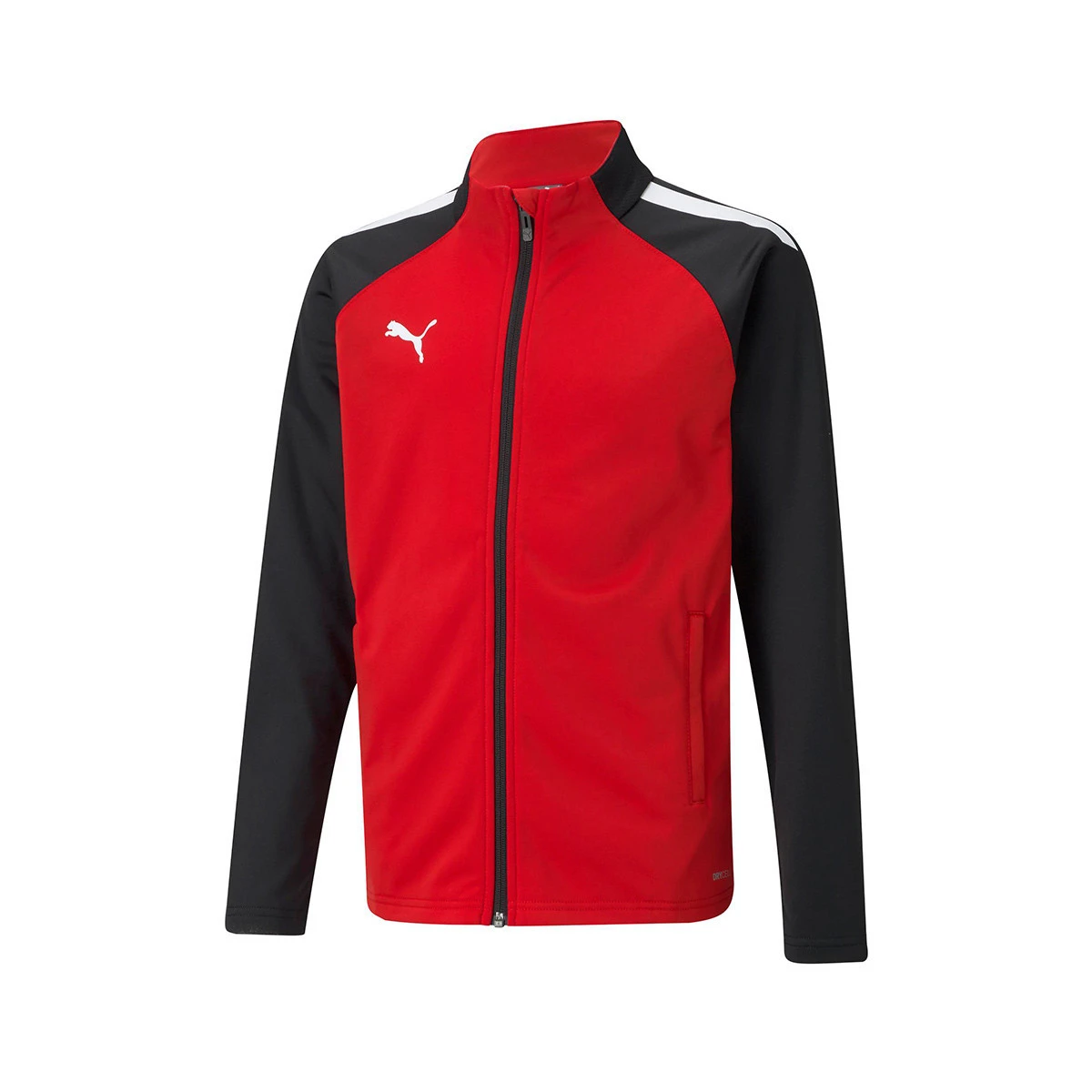 Puma - Kurtka Kids eamLIGA, Unisex, Czerwono-Czarny, 140 cm
