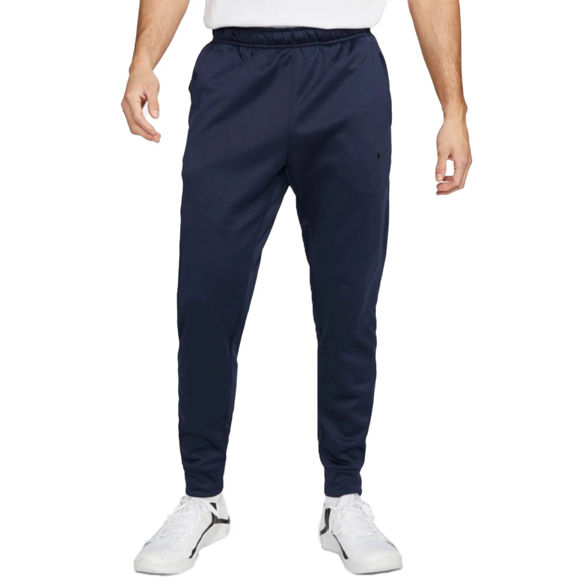 Nike - Długie spodnie Therma-Fit Tapered, Hombre, Obsidian-Obsidian-Black, L