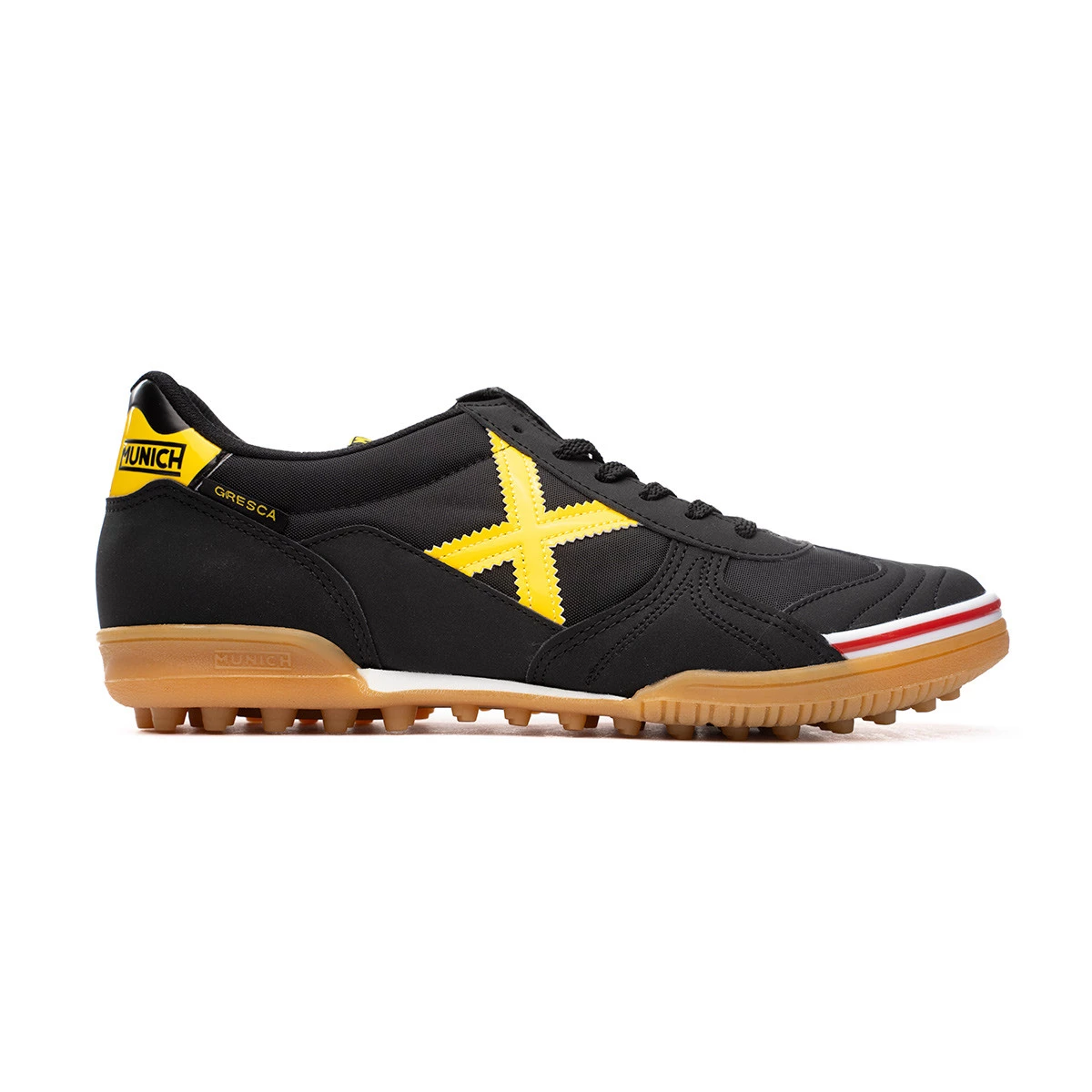 Munich - Buty piłkarskie Gresca Genius Turf, Unisex, Czarny, 45