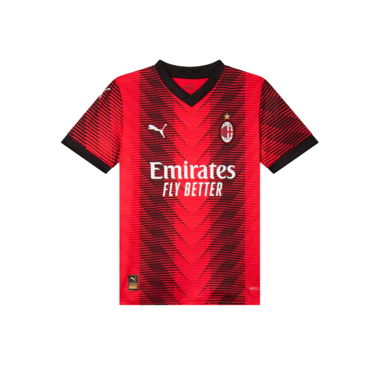 ウェア 22-23 AC MILAN  ROSSO NERO PUMA L Koszulka Puma AC Milan Primera Equipación 2023-2024 Niño