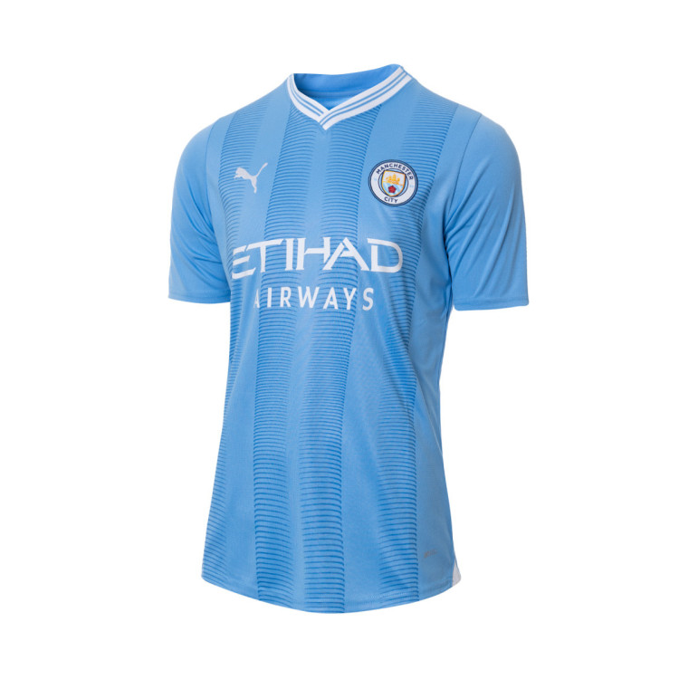 Tシャツ・カットソー Puma Manchester City 2023/24 Jersey Team Light Blue Koszulka Puma Manchester City Primera Equipación 2023-2024