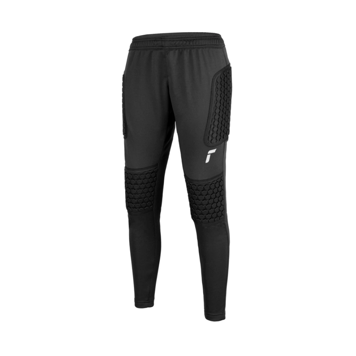 Reusch - Długie spodnie Contest Advance con protecciones Niño, Unisex, Czarny - Srebrny, M