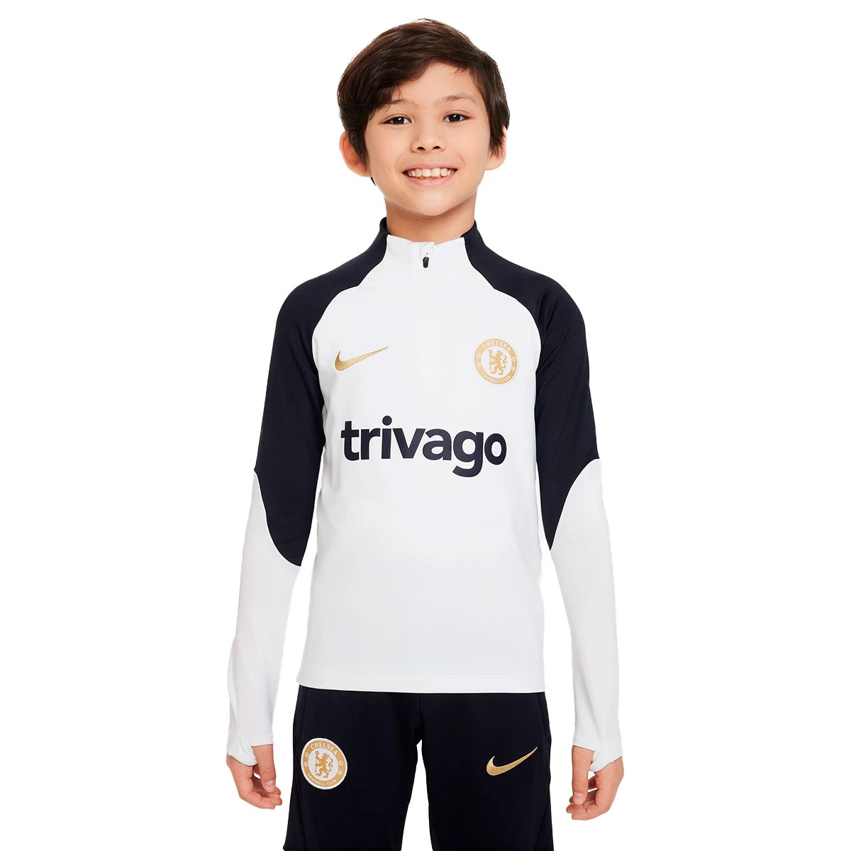 Nike - Bluza Chelsea FC Training 2023-2024 Niño, Unisex, White-White-Club Gold, M
