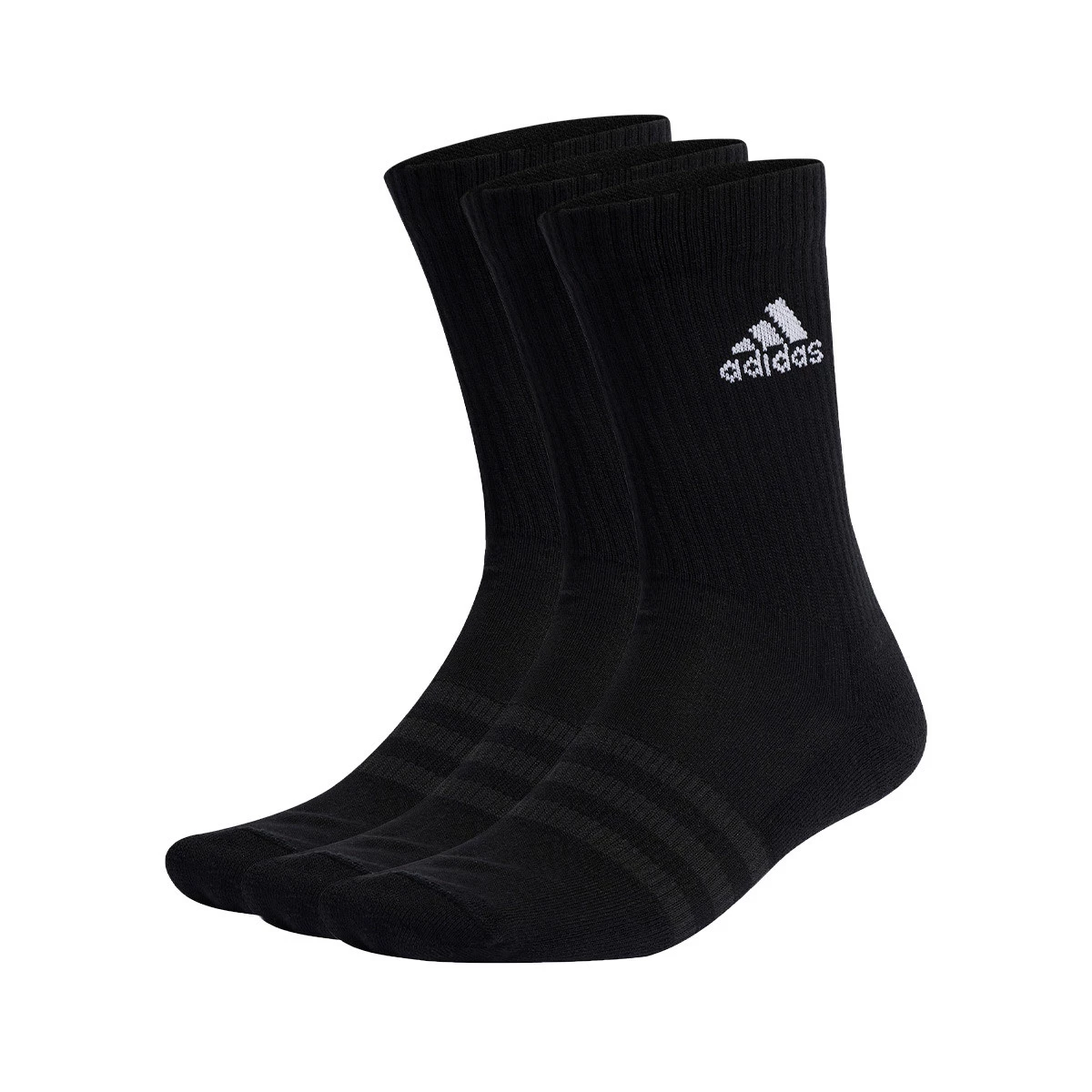 adidas - Skarpety Cushion Crew (3 Pares), Unisex, Czarny, L [42 - 46]