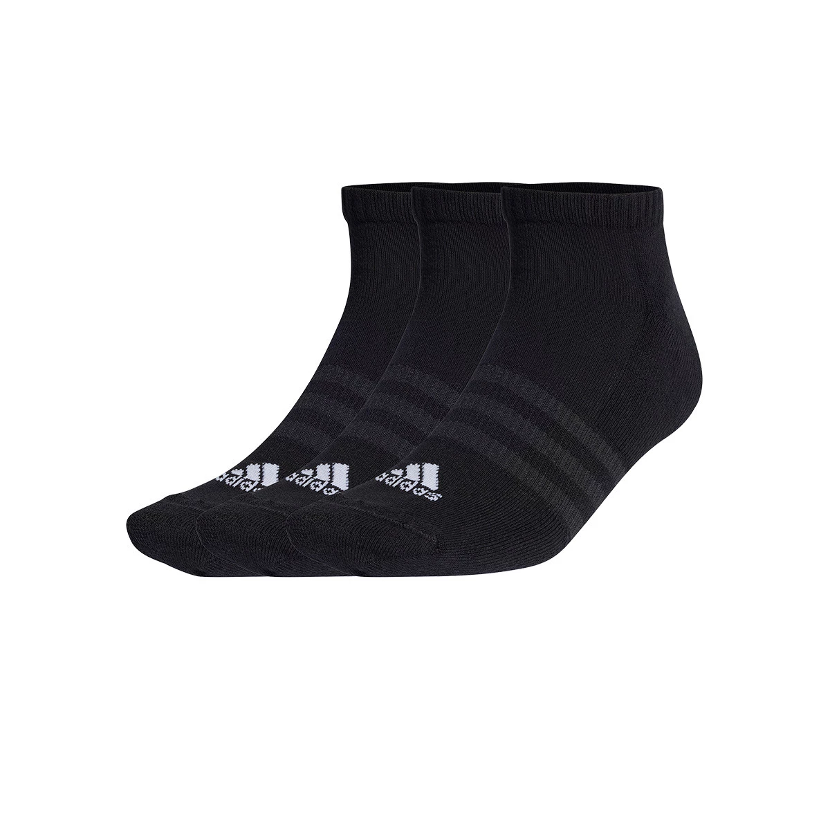 adidas - Skarpety Cushion Low (3 Pares), Unisex, Czarny, M [40-42]
