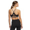 Biustonosz adidas Aerorreact 3 Stripes Mujer