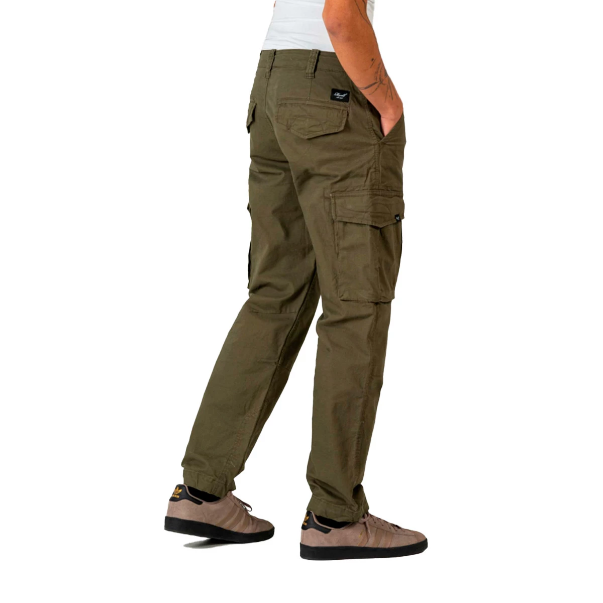 Reell - Długie spodnie Flex Cargo LC, Hombre, Clay Olive, 30