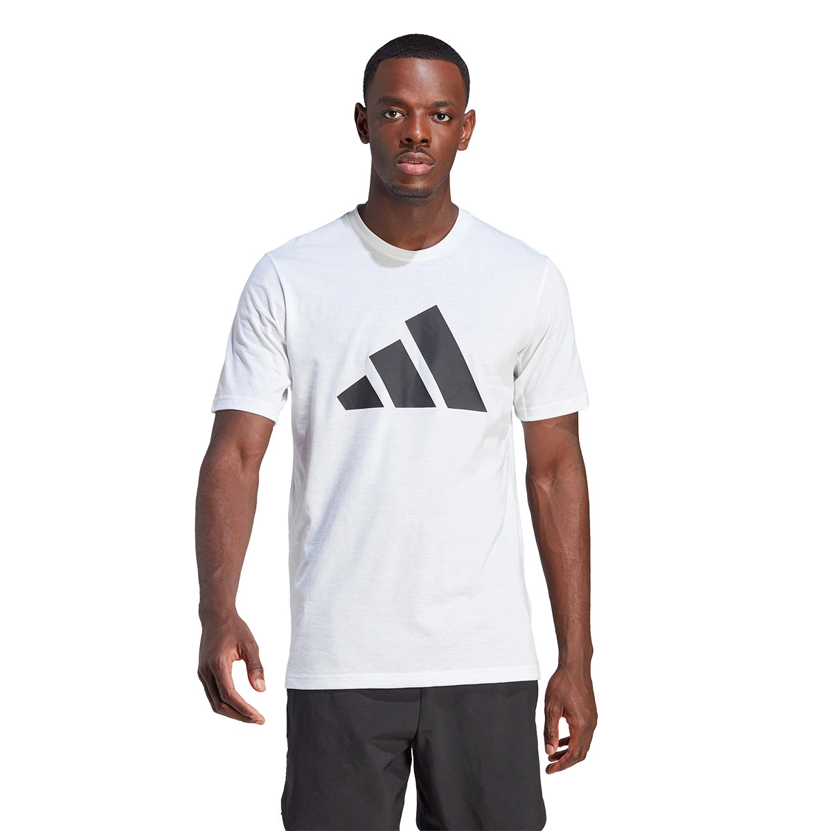 adidas - Koszulka Logo Trening Essentials, Hombre, Biało-Czarny, M