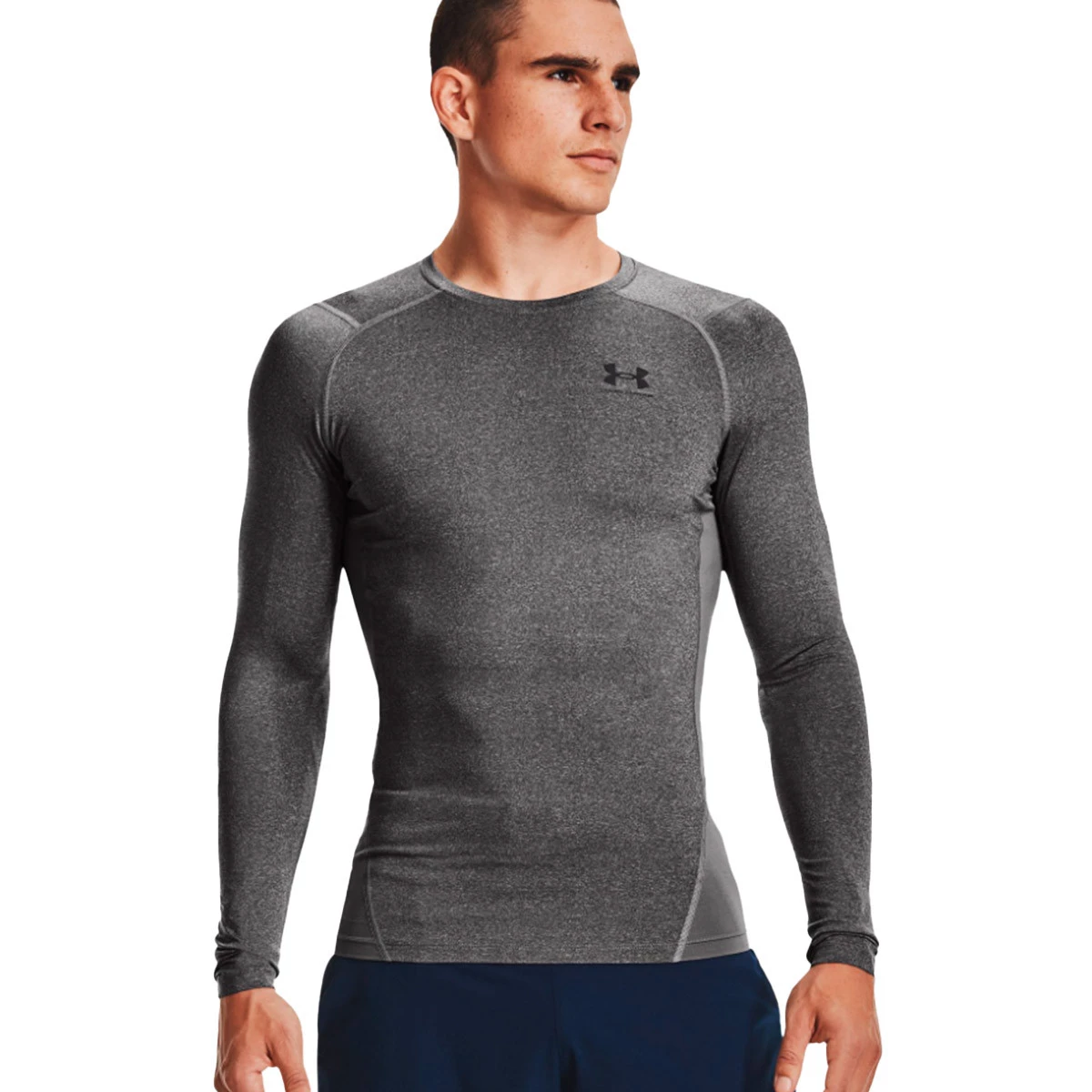 Under Armour - Koszulka HeatGear Compression, Unisex, Carbon Heather, XL
