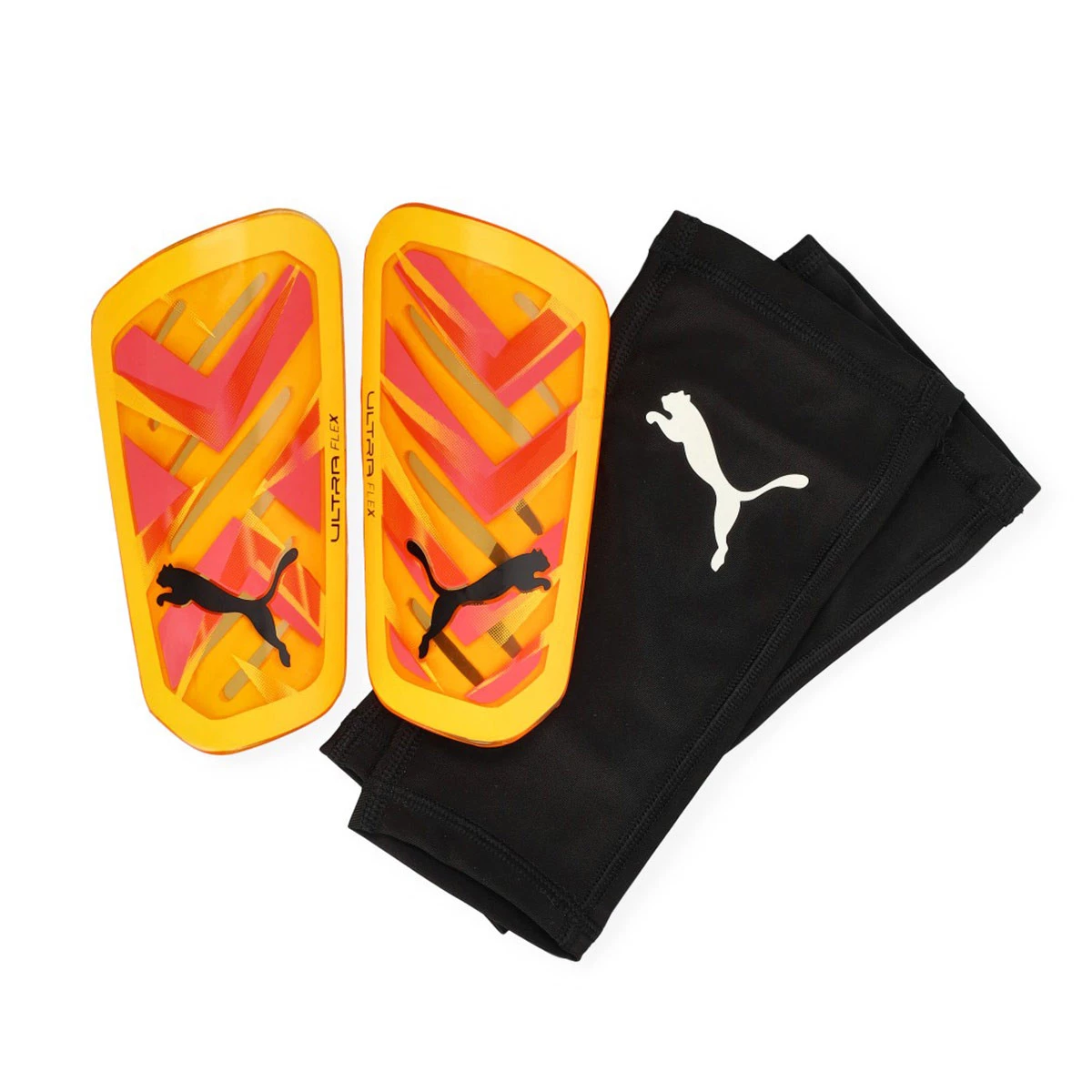 Puma - Nagolenniki Ultra Flex Sleeve, Unisex, Sunset Glow-Sun Stream-Puma Czarny, L