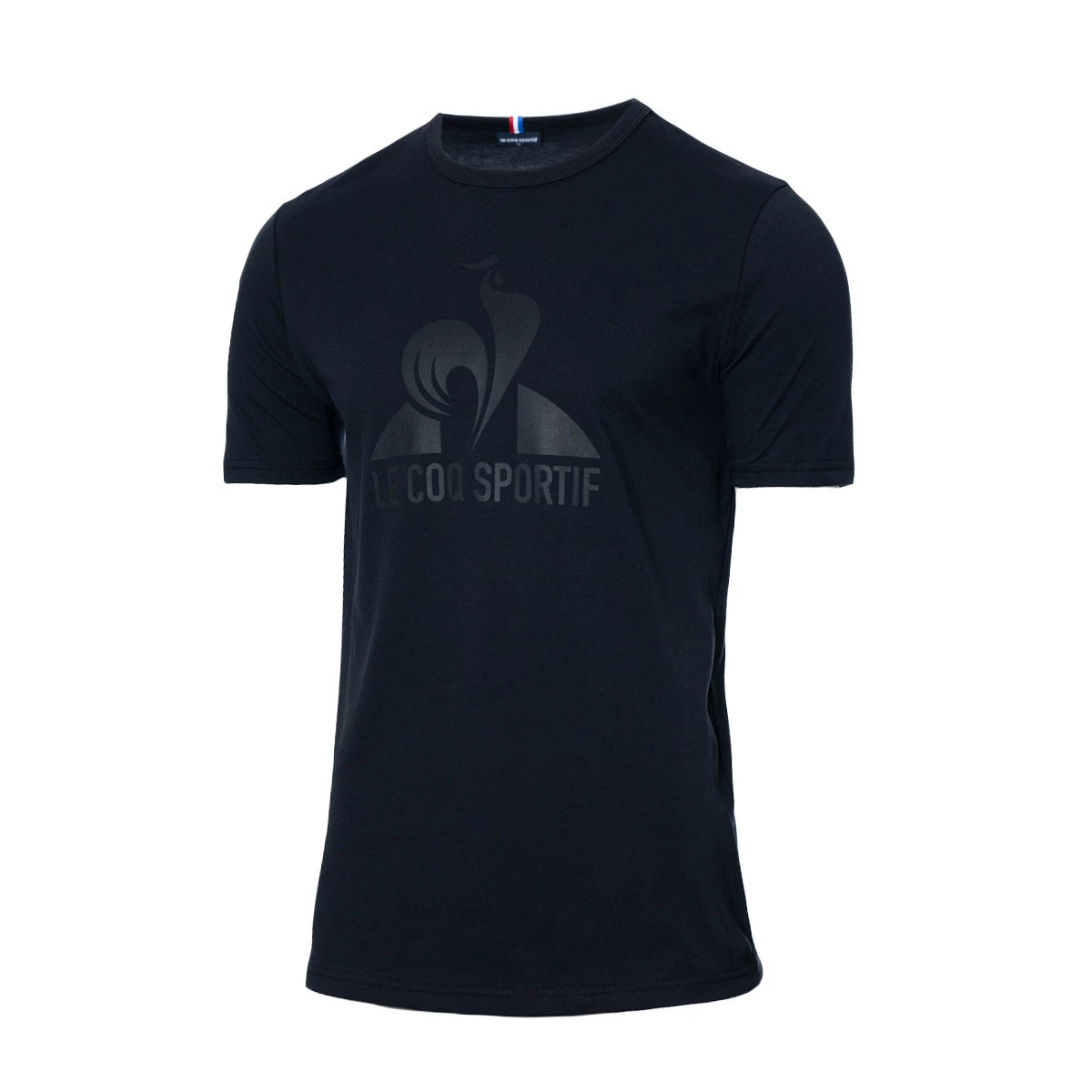 Le coq sportif - Koszulka Monochrome Tee Ss N°1, Hombre, Czarny, M