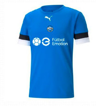 Koszulka teamRISE m/c Niño CE Roda de Ter Entrenamiento Electric Blue Lemonade-Black-White