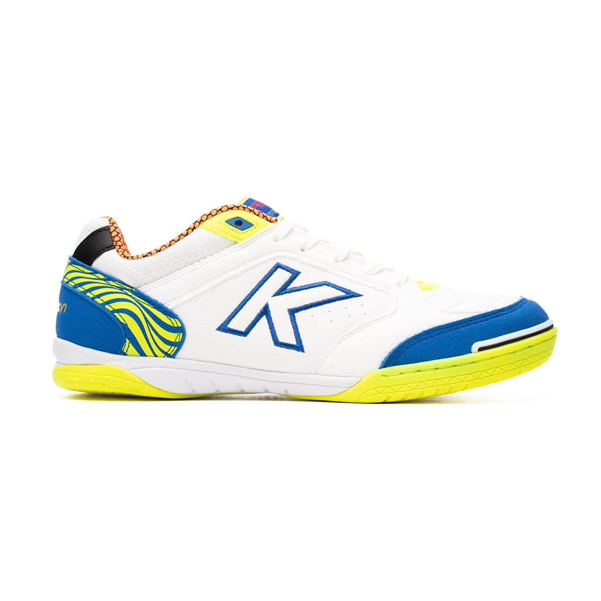 Kelme - Buty do futsalu Precision, Unisex, Biało-Limonkowy, 41