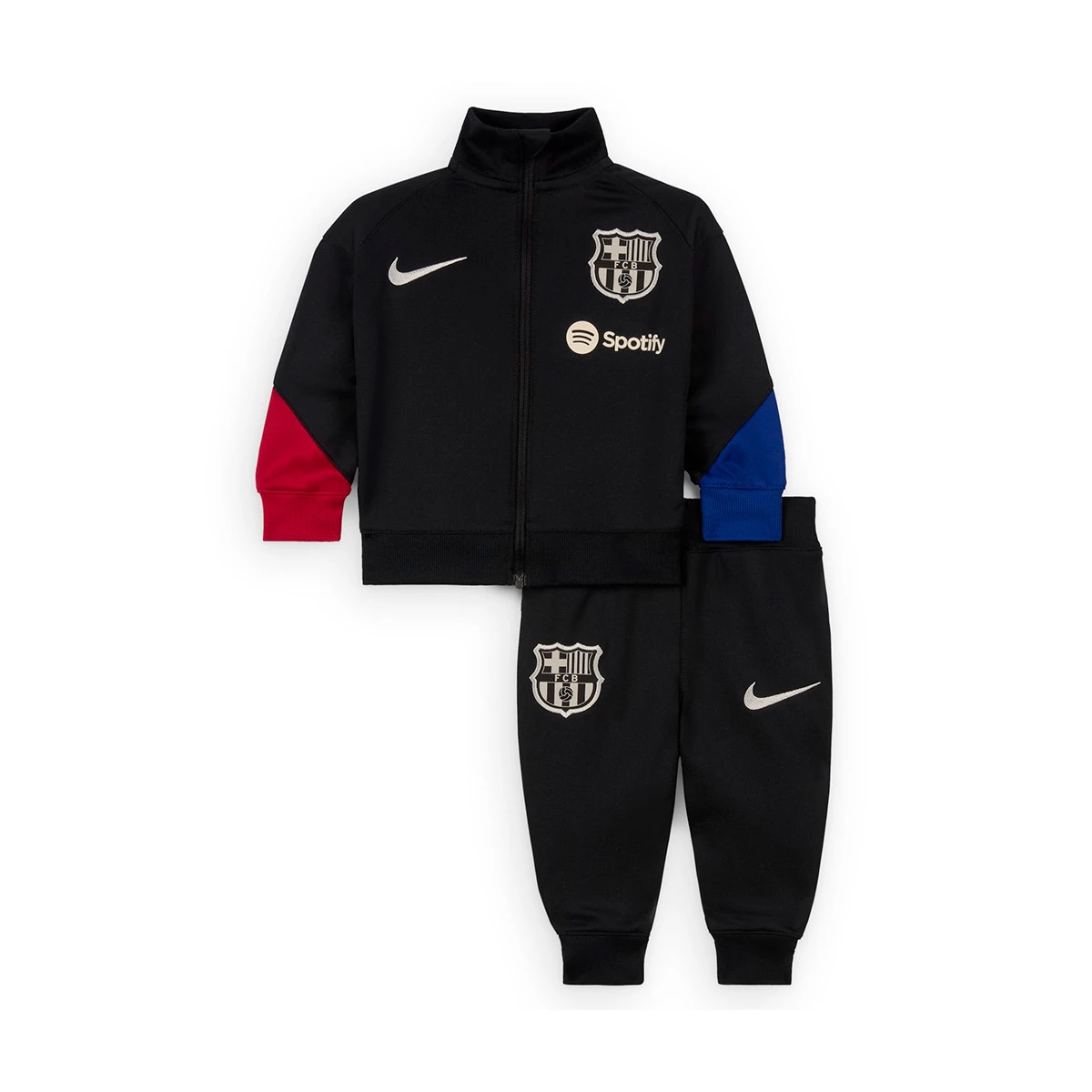 Nike - Dres Niemowlęta FC Barcelona Trening 2024-2025, Unisex, Czarny-Szlachetny Czerwony-Głęboki Royal Nieb, 9-12M