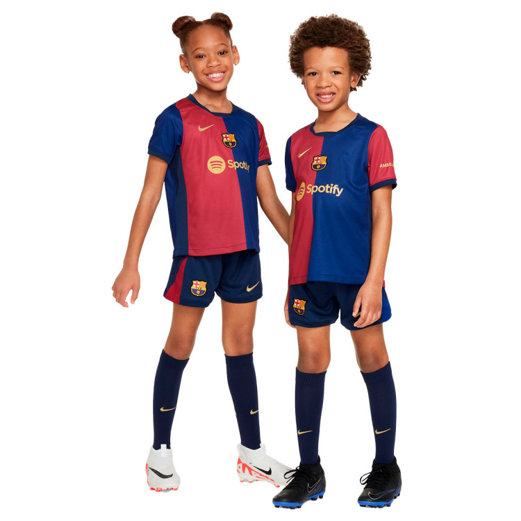 Strój Nike FC Barcelona dla Kids 2024-2025 Home Głęboki