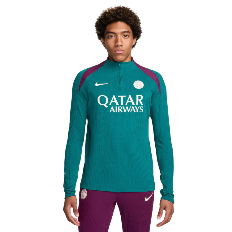 NIKE PSG スウェット Bluza Nike PSG Training 2024-2025 Geode Teal-Bordeaux-Guava
