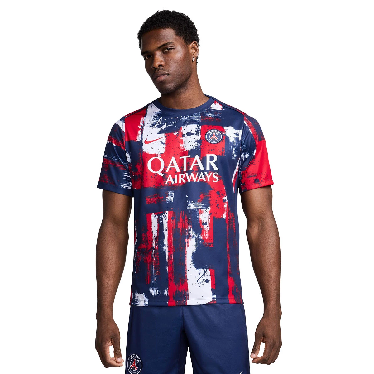 Nike - Koszulka PSG Pre-Match 2024-2025, Unisex, Midnight Navy-University Czerwono-Biały, M