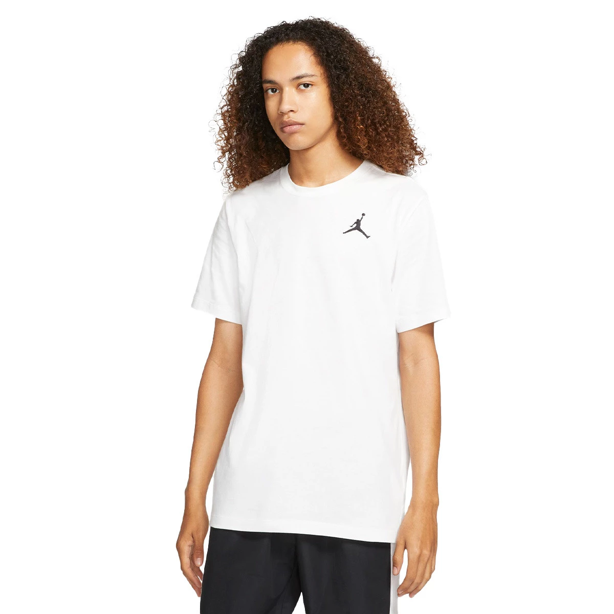 Jordan - Koszulka Jumpman Crew, Hombre, Biało-Czarny, S