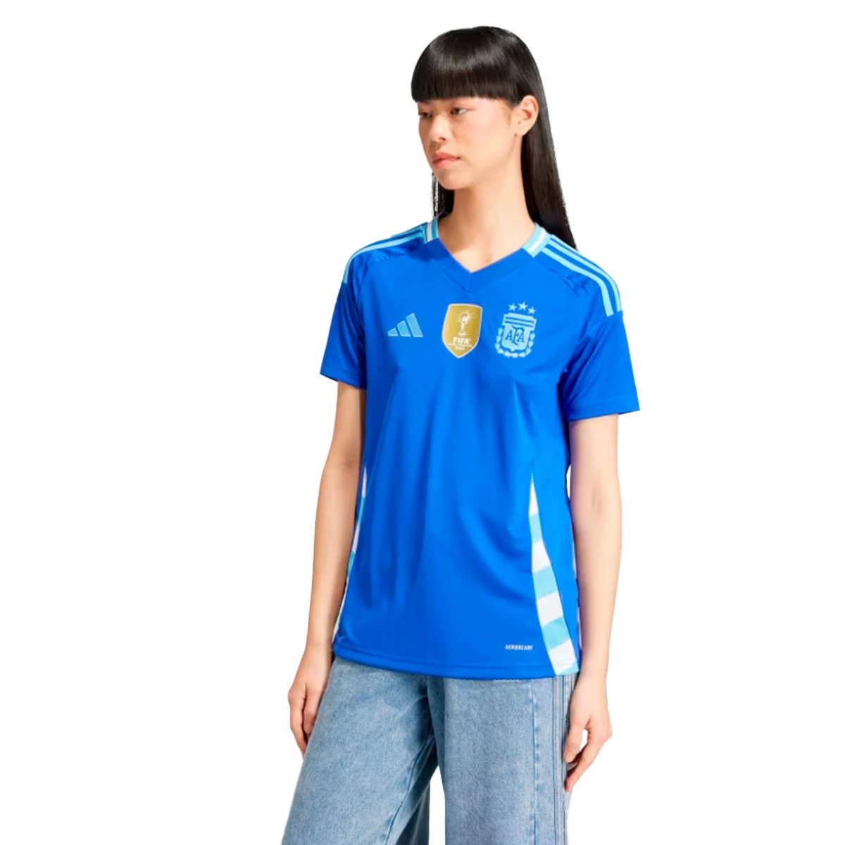 adidas - Koszulka Argentina Segunda Equipación Copa América 2024 Mujer, Mujer, Lucid niebiesko-niebieski wybuch, S