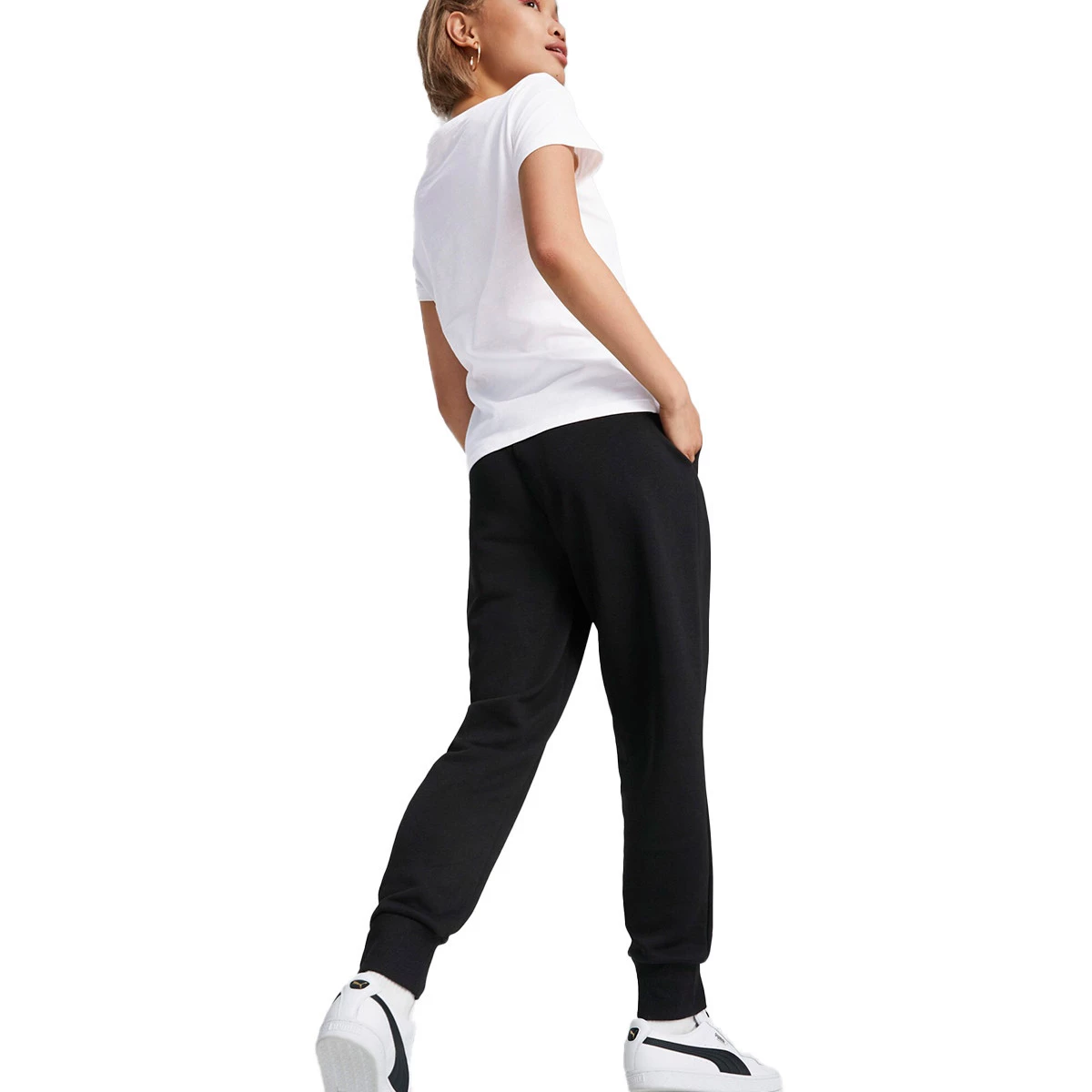 Puma - Długie spodnie Niezbędnik dla Kobiety, Mujer, Limonkowy połysk-Biały, XS