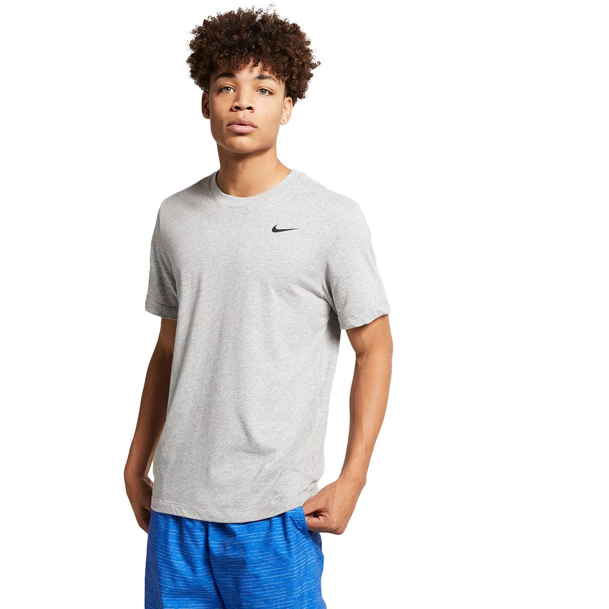 Nike - Koszulka Dri-Fit Training, Hombre, Dark Grey Heather-Black, L