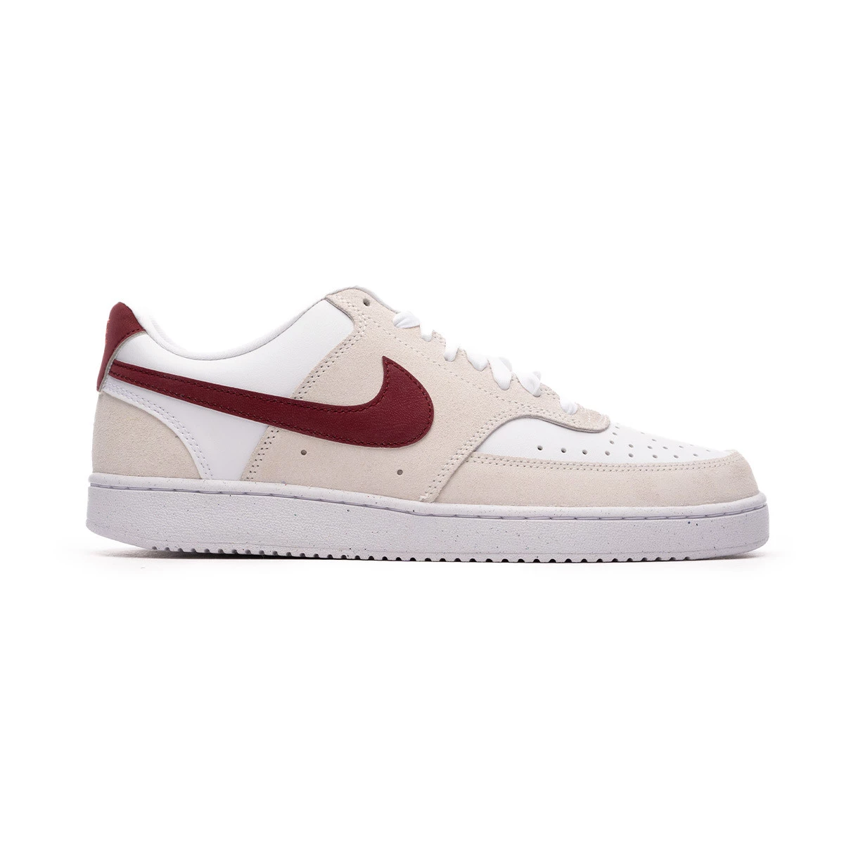 Nike - Obuwie sportowe Court Vision Low, Mujer, White-Dragon Red, 5,5 USA