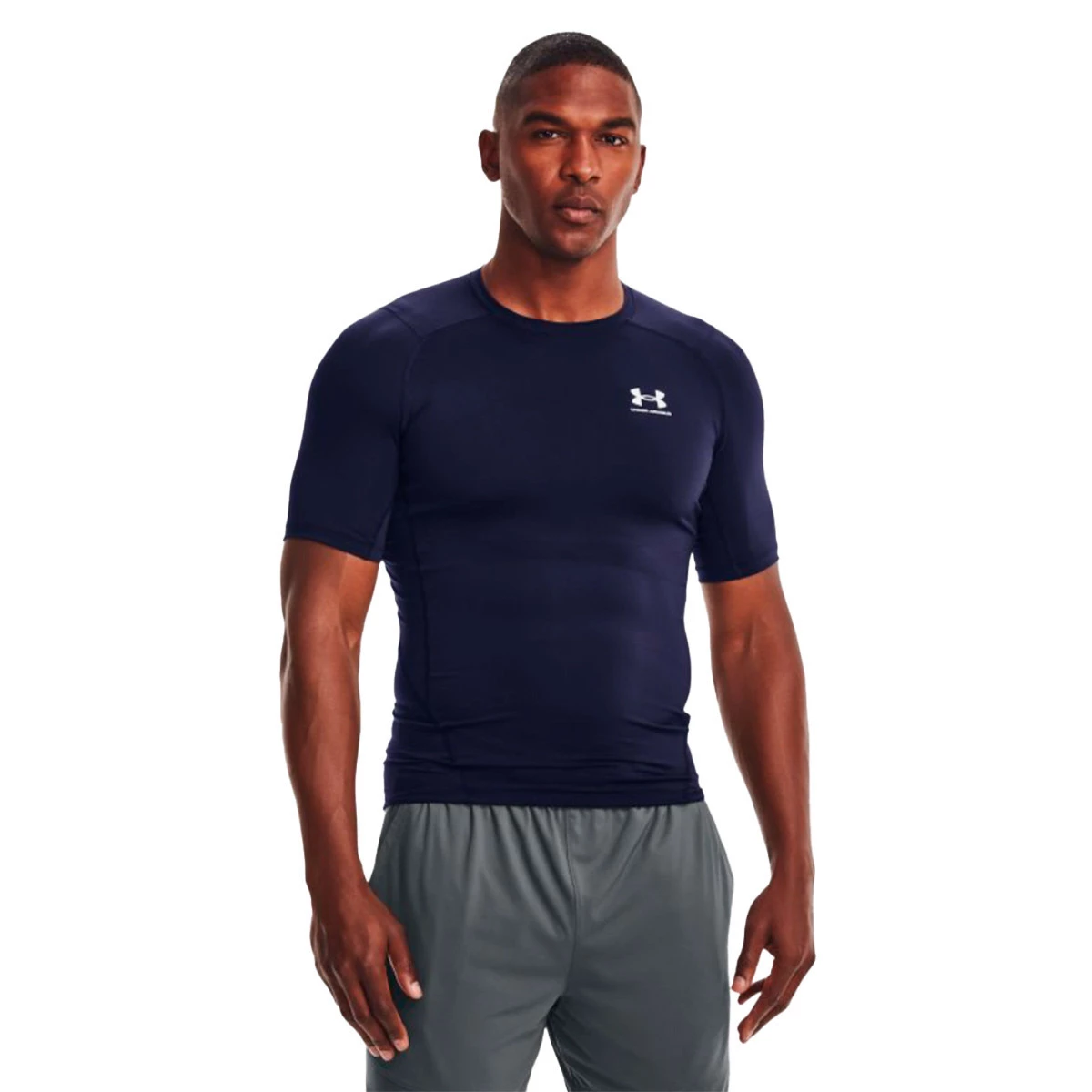 Under Armour - Koszulka HeatGear Compression, Hombre, Midnight Navy, XL