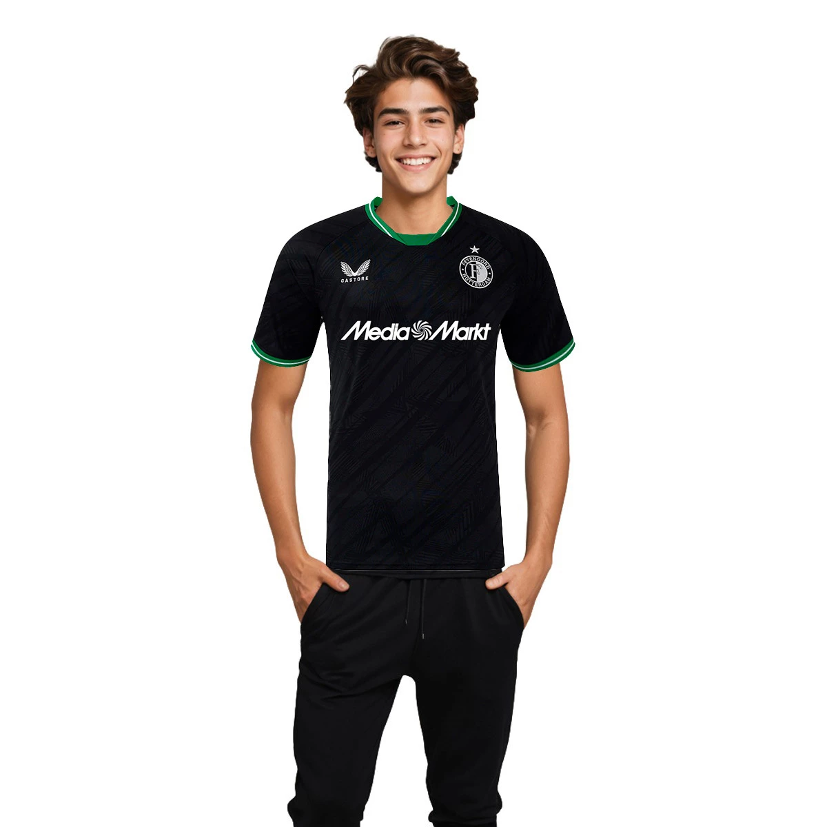 Castore - Koszulka Feyenoord Rotterdam 2024-2025 Na wyjeździe, Unisex, Kawior, M