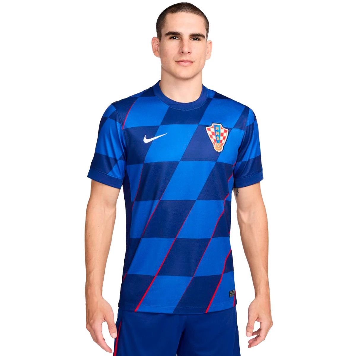Nike - Koszulka Croacia Segunda Equipación Eurocopa 2024, Unisex, Hyper Royal-Deep Royal Blue-University Red-Wh, S
